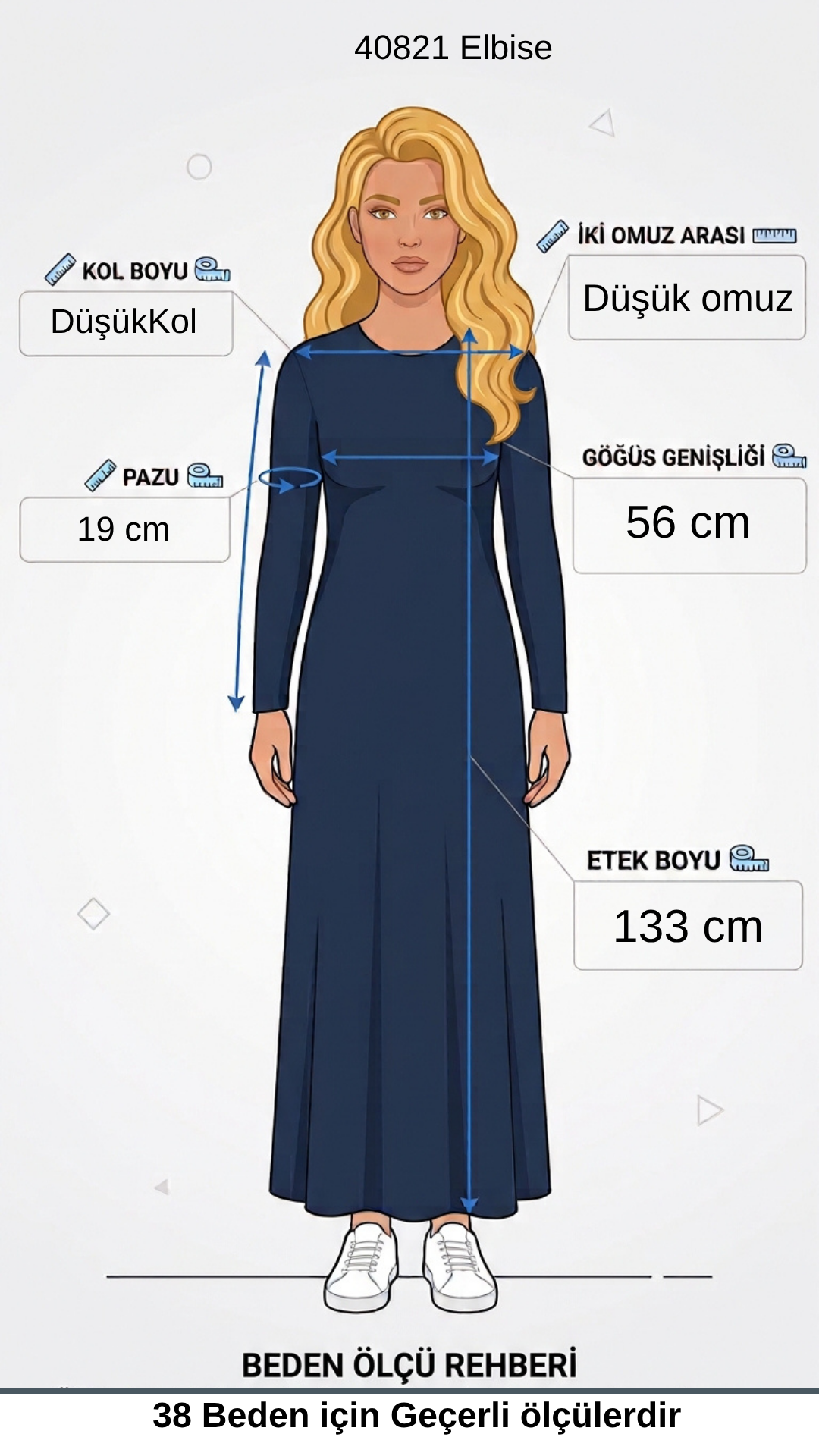 Kol Detay Kemerli Elbise