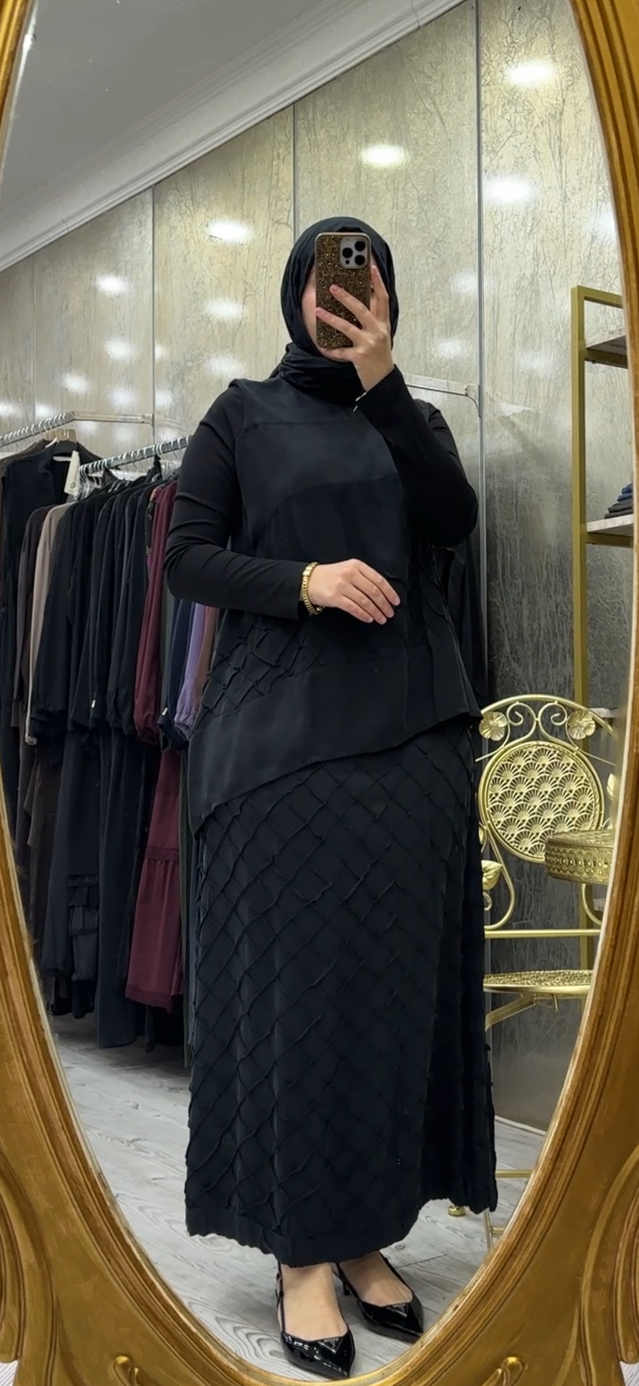 MissWhence Cupro İpek Etek Takım