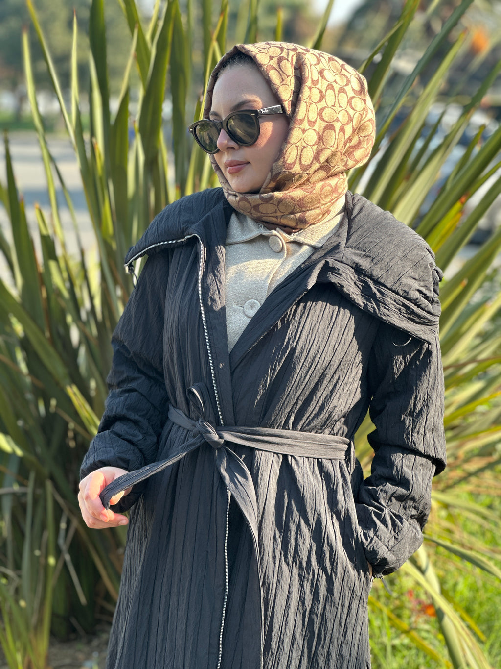 Misswhence Fermuarlı Tafta Pardesü