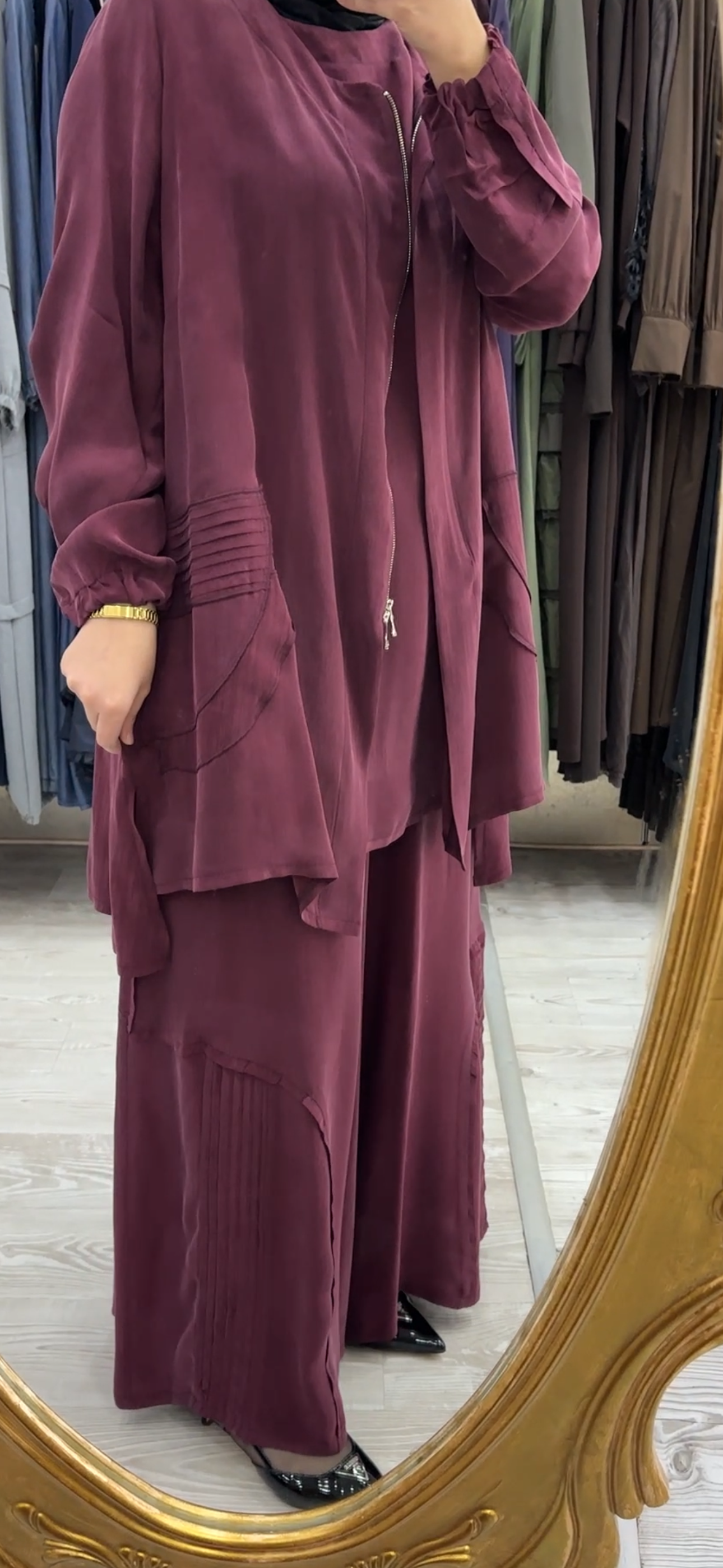 MissWhence Cupro İpek Üçlü Takım