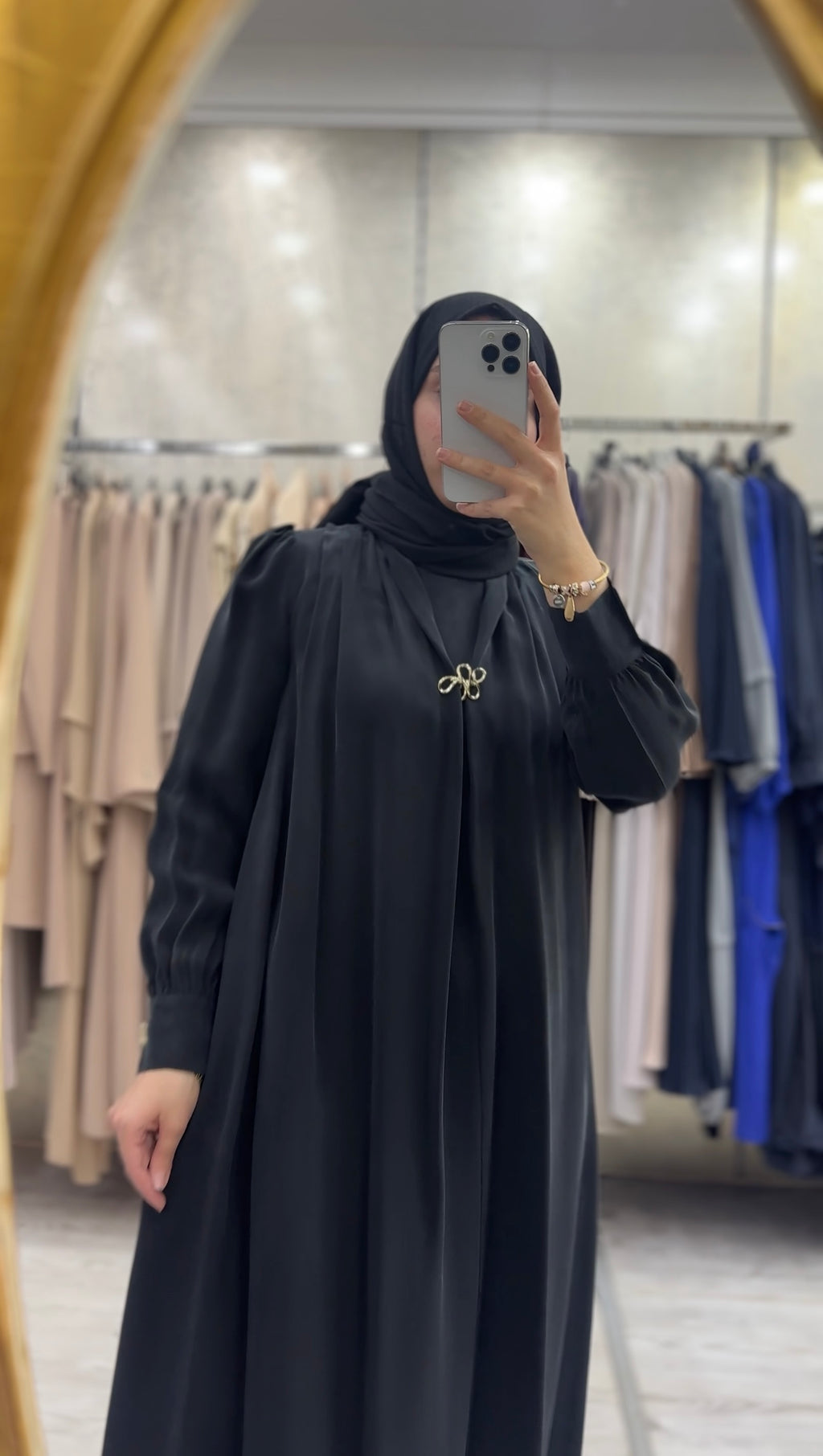 MissDalida Detaylı Broşlu Cupro Elbise