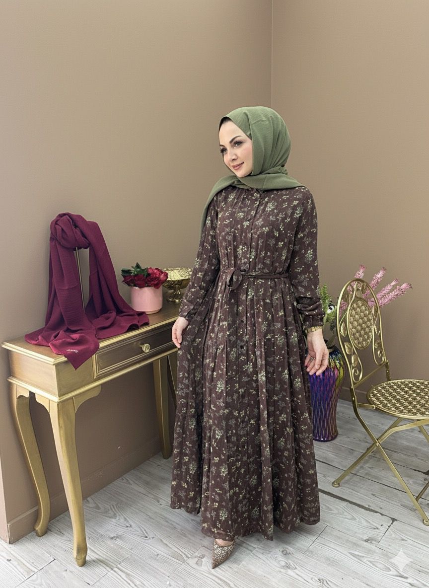 MİSSWHENCE DESENLİ ELBİSE