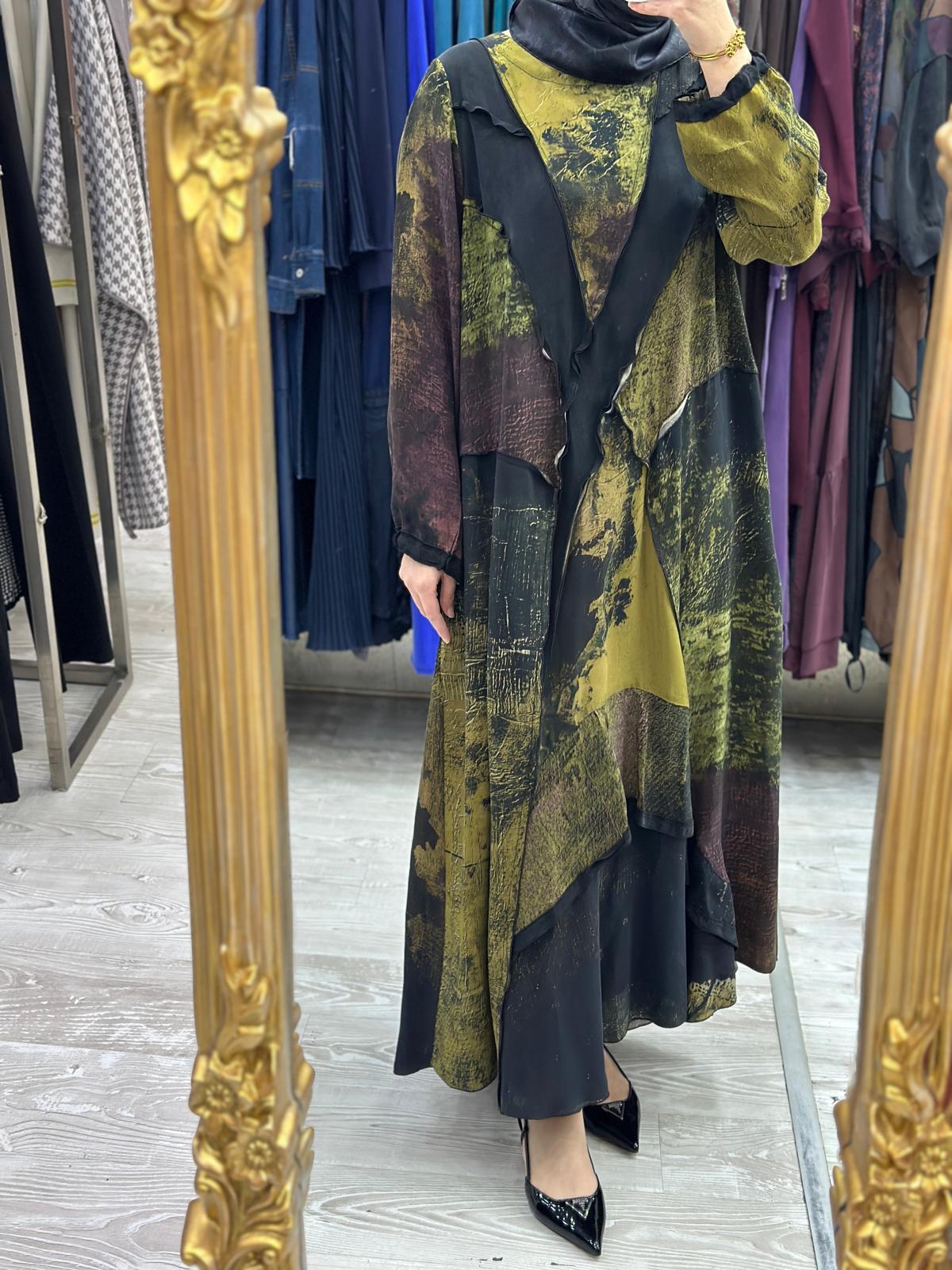 MissWhence Patchwork Detaylı Elbise